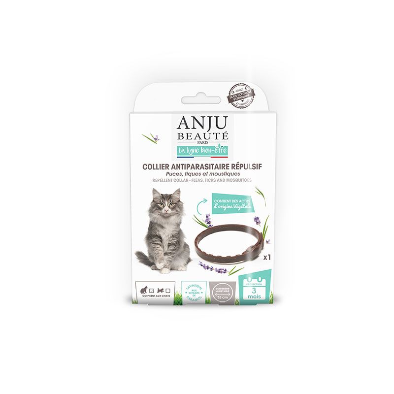 Collier antiparasitaire répulsif chat